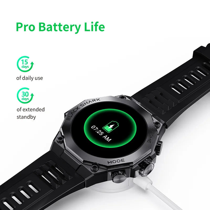 [World Premiere] Black Shark S1 Pro Global Version Smartwatch 1.43'' AMOLED Screen 100+ Sport Modes Sleep Monitoring Smart Watch