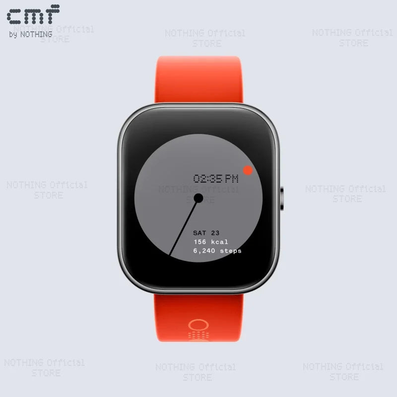 Global Version CMF by Nothing Watch Pro 1.96" AMOLED Bluetooth 5.3 BT Calls with AI Noise Reduction GPS Smartwatch CMF watch Pro