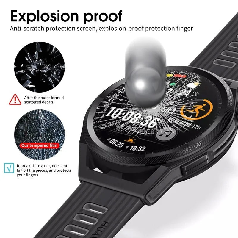 Tempered Glass for Huawei Watch GT 2 3 GT2 GT3 Pro 46mm GT Runner Smartwatch Screen Protector Explosion-Proof Film Accessories