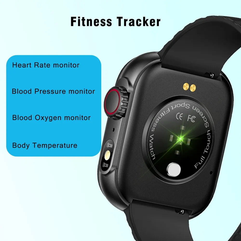 SENBONO Smart Watch Men Women LED Flashlight 100+ Sport Modes Fitness Tracker Body Temperature 2.01” Screen Smartwatch Men Women