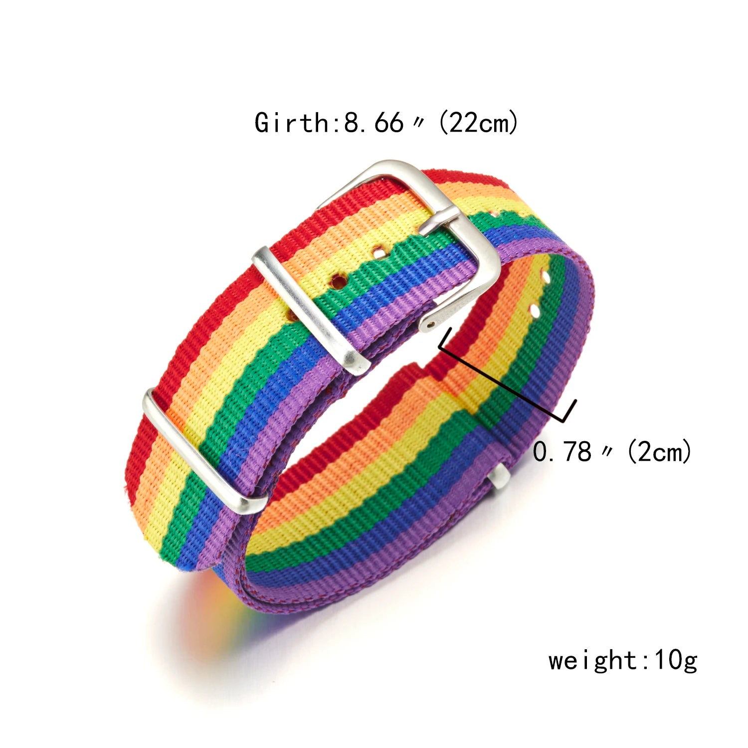 2022 New LGBT Rainbow Strap Bracelet for Men Women Fashion Watch Band Weave Couples Bracelet Personality Friendship Jewelry Gift