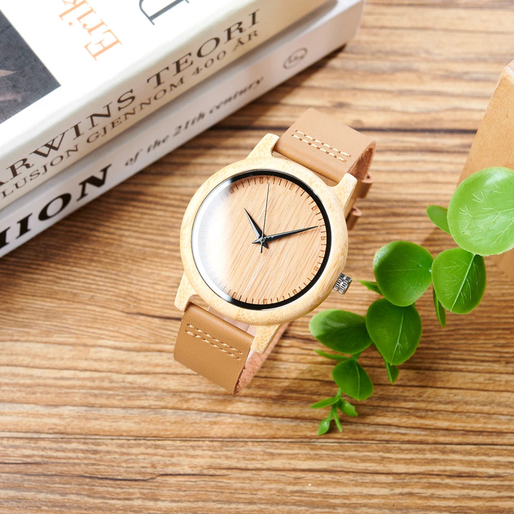 BOBO BIRD Watch Women relogio masculino Quartz Watches Men Bamboo Wood Couple Wristwatches Gifts Items Drop Shipping