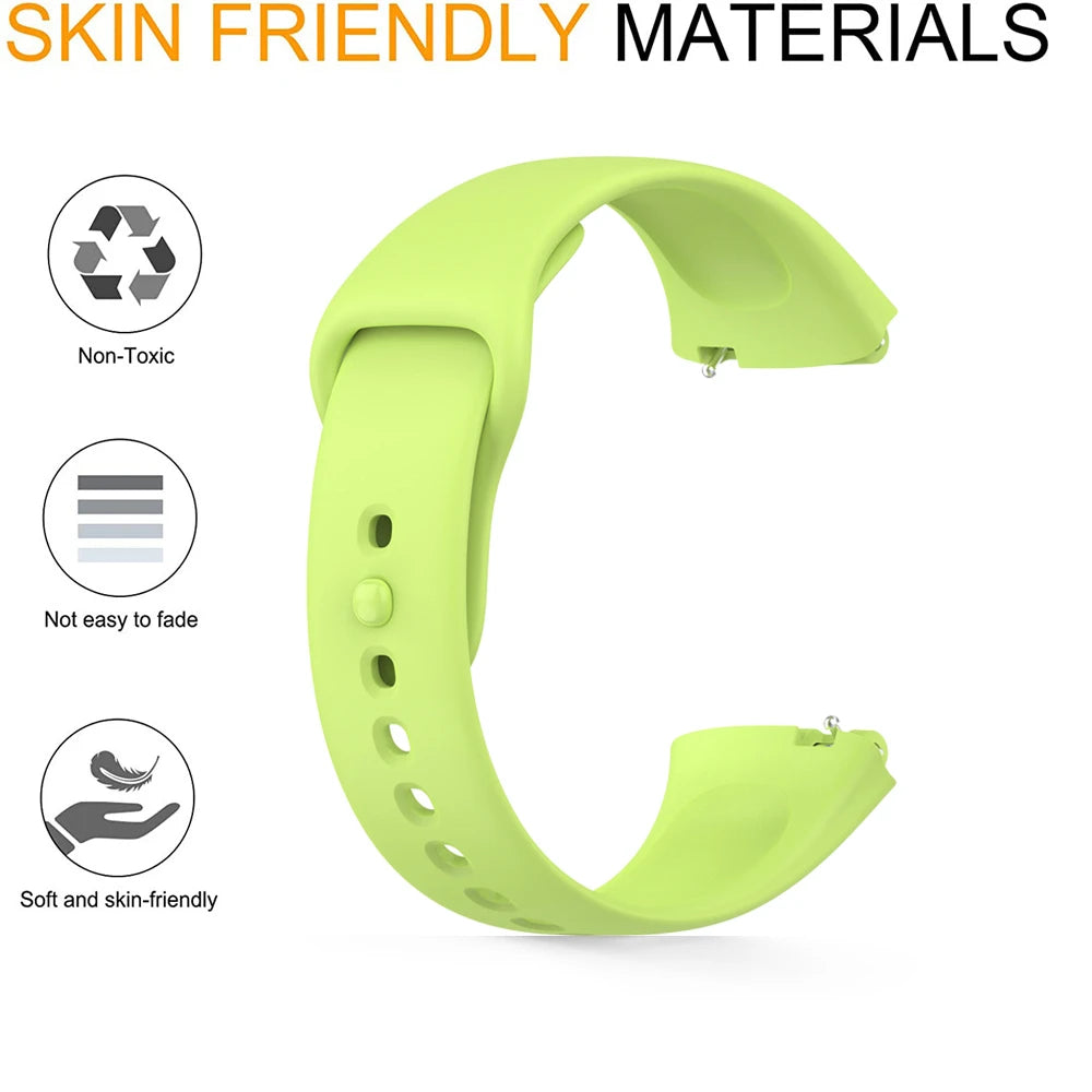 Watch Strap For Xiaomi Redmi Watch 3 Active/Lite Strap Replacement Silicone Strap For Xiaomi Redmi Watch 3 Strap Correa Bracelet