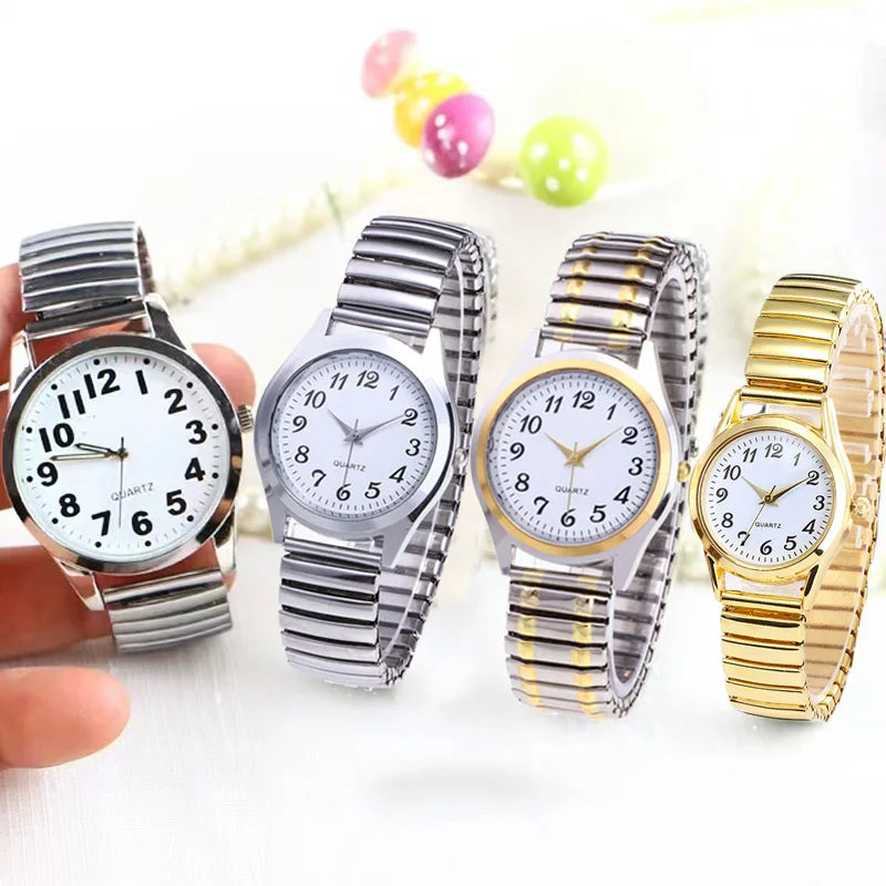 New Arrival Fashion Women Watches Men Elasticity Watch Quartz Male Wristwatch Relogio Feminino Clocks Couples Elastic Band Watch